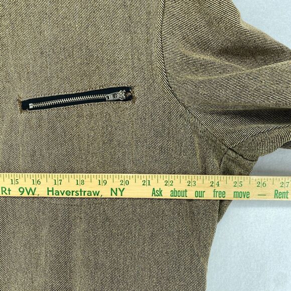 DOUBLE RRL RALPH LAUREN Jacket Mens M Barn Chore Flannel Lined Full Zip Brown - Picture 10 of 16